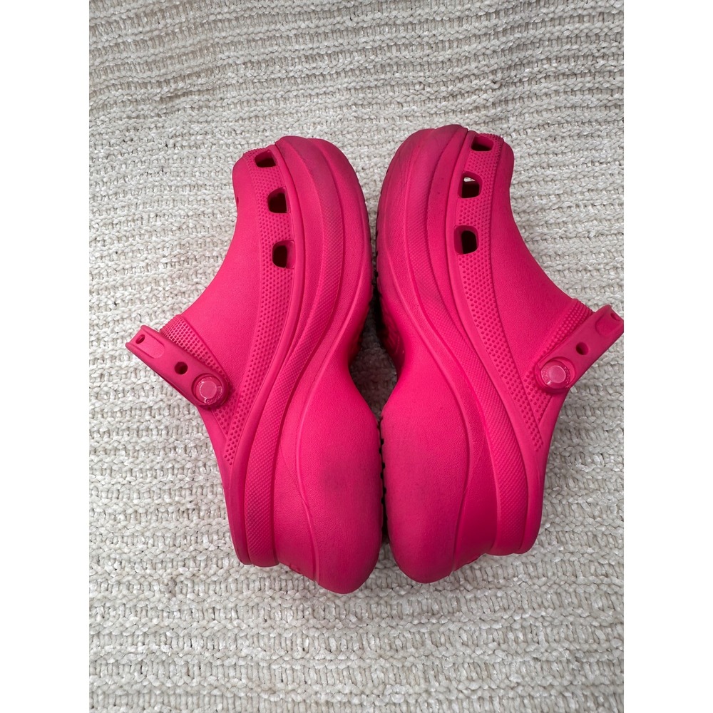 Crocs Classic Crush Clog Platform Sandals Women Size 9 Dragon Fruit Pink Comfort - Picture 4 of 12